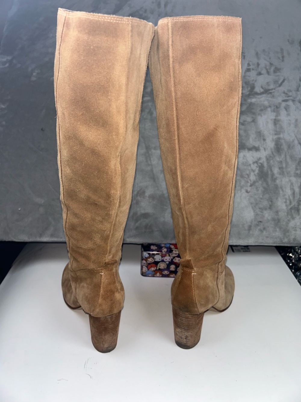 Sam Edelman bohemian Camellia Over-the-Knee Suede Boot in Cognac Tan - Picture 8 of 16